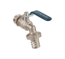 Кран шаровой для воды водоразборный под шланг 3/4 нар, PN10, ручка (AQualink  40/5)