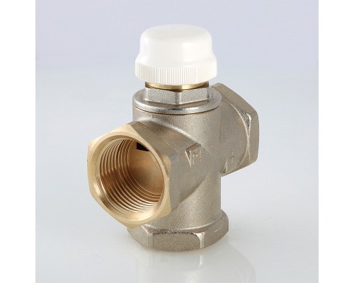 Клапан трехходовой термостатический смесительный 1" (с боковым смешиванием, с возможностью полного перекрытия) (2/32) VT.MR03.N.0603