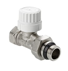 Клапан радиаторный угловой с преднастройкой DN15, 1/2 " VT.037.NRC.04