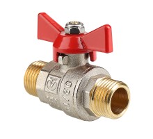 Кран шаровой BASE-ГОСТ полнопроходной с рукояткой-бабочкой нар.-нар. DN25, PN40, 1"  VT.219S.N.06