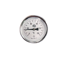 Термометр 63 мм, осевое подключение, L=30 мм, 0-150 °С (AQUALINK)