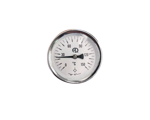 Термометр 63 мм, осевое подключение, L=30 мм, 0-150 °С (AQUALINK)