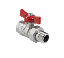Кран шаровой СТАНДАРТ ГОСТ, с полусгоном 1", вн.-нар. (PN40) VT.127.N.06