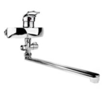 Смеситель д/в. шар.40мм., див-р картриджный, L-нос-30см., шланг 1,5 м, лейка