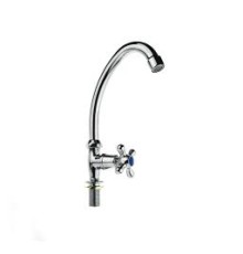 Смеситель "Мираж" одна вода 1/2" кер.