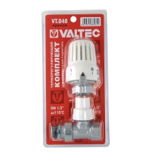 Клапан с термостатической головкой VALTEC, для рад. прямой 1/2"  VT.048.N.04