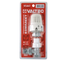 Клапан с термостатической головкой VALTEC, для рад. угловой 1/2"  VT.047.N.04