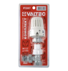 Клапан с термостатической головкой VALTEC, для рад. угловой 1/2"  VT.047.N.04