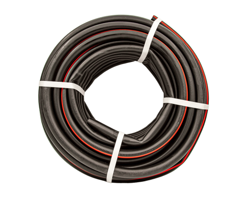 Шланг поливочный резиновый ТЭП 3-х слойный армированный 1", Ø 25,4 мм (бухта 25 м) (AQUALINE)