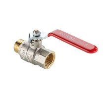 Кран шаровой BASE-ГОСТ полнопроходной с рукояткой-рычагом вн.-нар. DN15 PN40 1/2" VT.215S.N.04