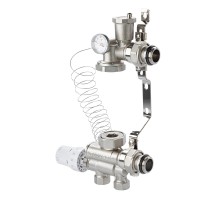 Насосно-смесительный узел, c нижним подключением, без насоса, монтажная длина насоса 130 мм VT.ECOMIX.0.130