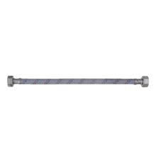 Подводка для воды нейлон/ПВХ (стальная гайка) вн-вн 1/2" - 60 см  (AQualine 180/10)