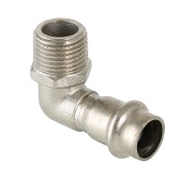 Угольник 90° с нар.р. нерж. сталь 18х1/2"(5/130)  VTi.953.I.001804