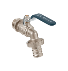 Кран шаровой для воды водоразборный под шланг 3/4 нар, PN10, ручка (AQualink  40/5)