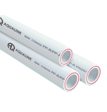 Труба PN20  32 х 4,4 арм. стекловолокном 2 м (AQUALINK 30)
