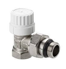 Клапан радиаторный угловой с преднастройкой DN15, 1/2 " VT.037.NRC.04
