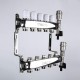 Коллекторная группа НЕРЖ, в сборе, 1"х7 вых. Евроконус 3/4" VTc.588.EMNX.0607