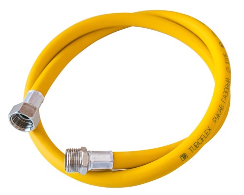 Подводка пвх для газа "TUBOFLEX" 0,6 м в/н желтая