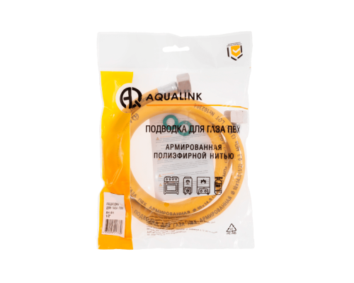 Подводка ПВХ для газа 3/4" вн-нар 150 см (Россия) (AQUALINK 20/1)