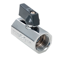 Кран шаровой "мини" для бытовых приборов 1/2 вн-вн, ручка-флажок ГОСТ (20/200) (AQualink)